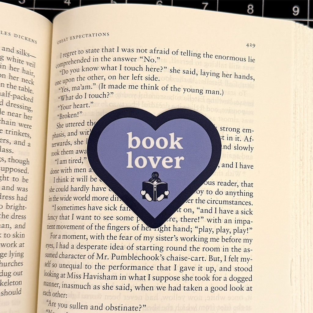 Book Lover Vinyl Sticker Waterproof 2.5" X 2.26"