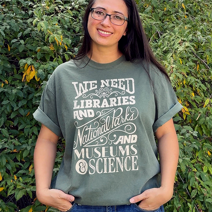We Need Libraries and National Parks T-Shirt