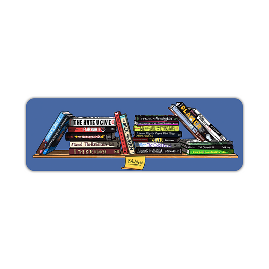 Banned Books Bookmark 6" X 2"