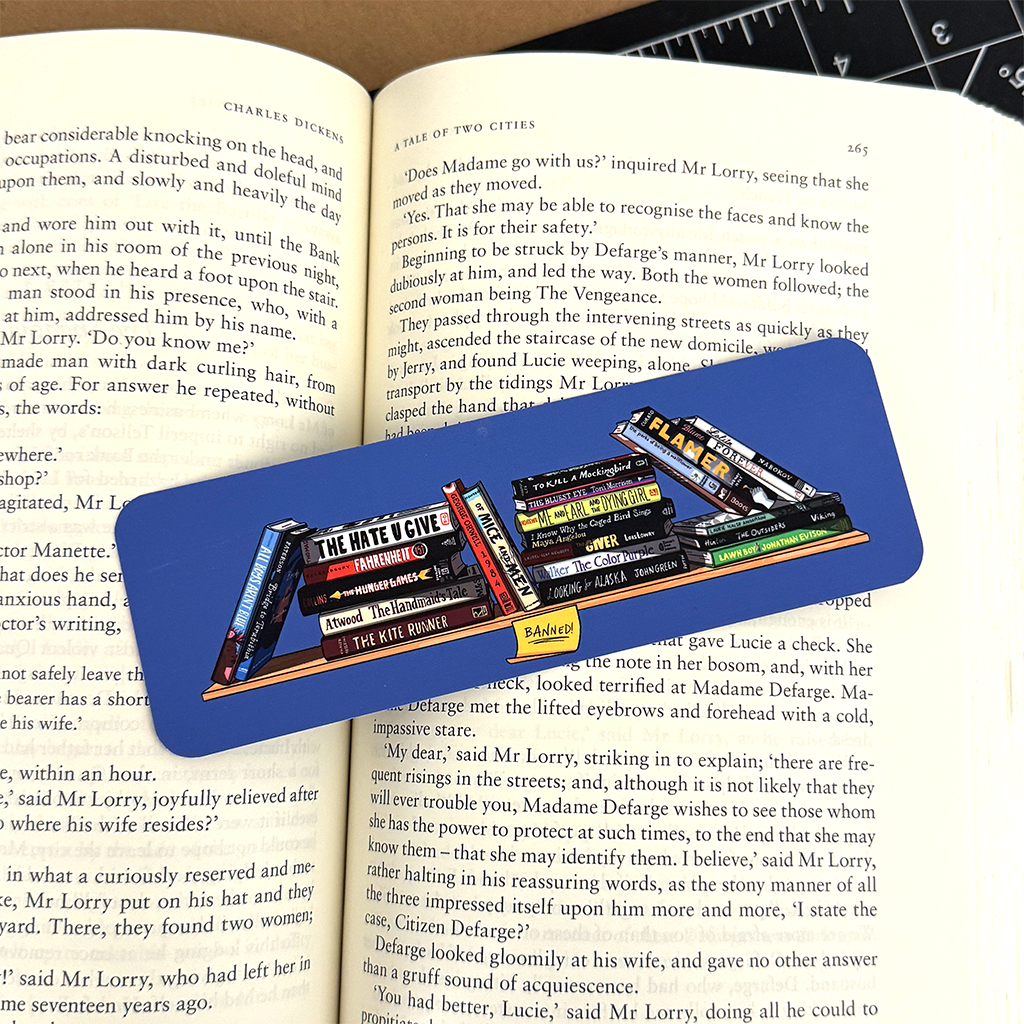 Banned Books Bookmark 6" X 2"