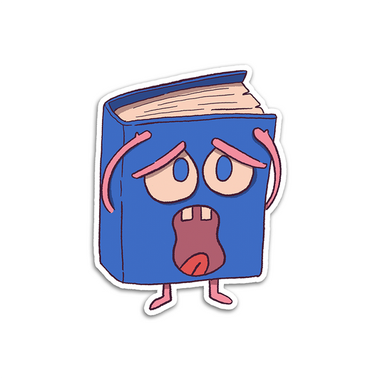Dramatic Book Vinyl Sticker Waterproof 1.6" X 2"