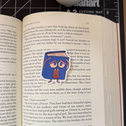 Dramatic Book Vinyl Sticker Waterproof 1.6" X 2"