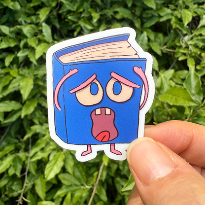Dramatic Book Vinyl Sticker Waterproof 1.6" X 2"
