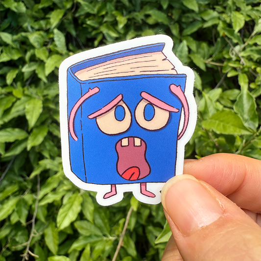Dramatic Book Vinyl Sticker Waterproof 1.6" X 2"