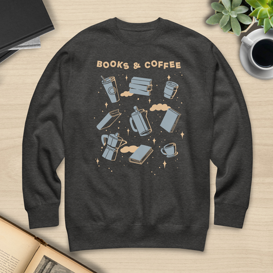 Books and Coffee Sweatshirt