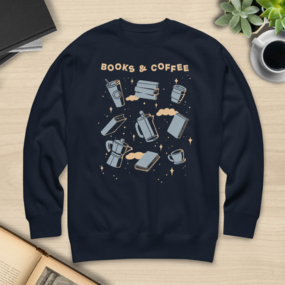 Books and Coffee Sweatshirt