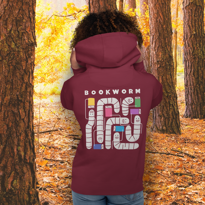 Bookworm Hoodie (Front and Back Print)