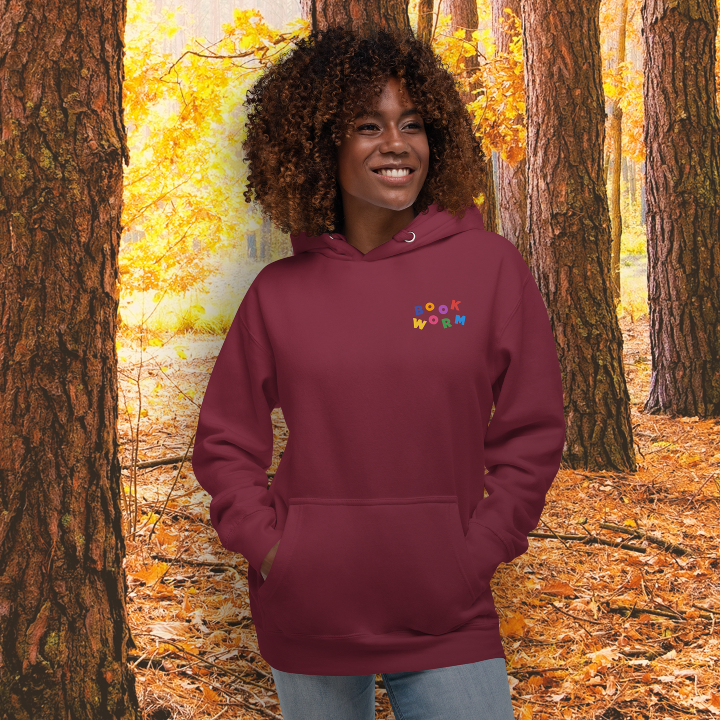 Bookworm Hoodie (Front and Back Print)