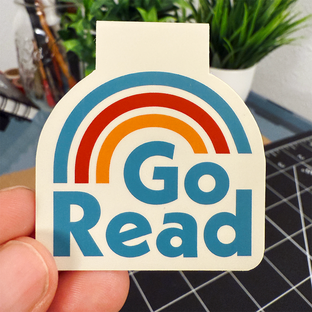 Go Read Magnetic Bookmark