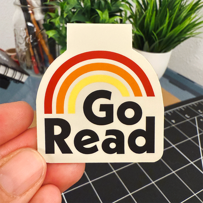 Go Read Magnetic Bookmark
