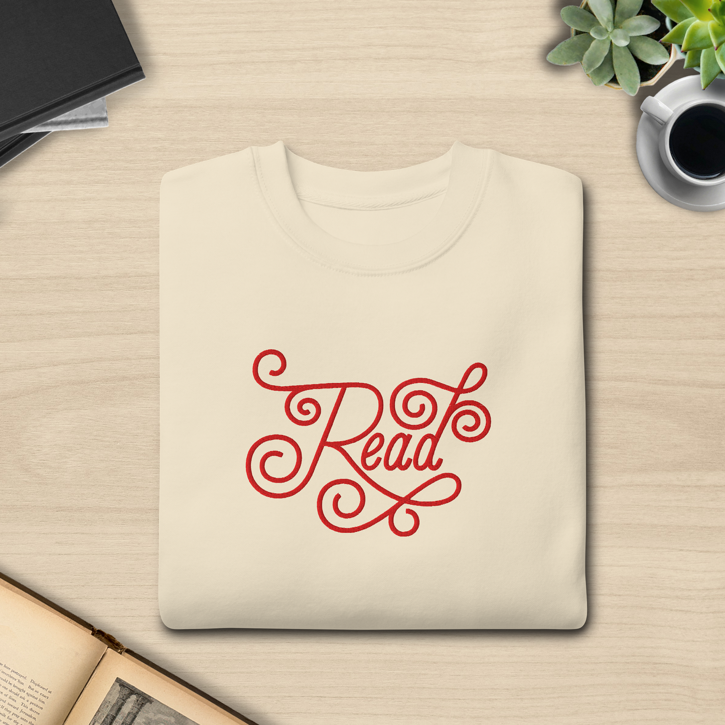 Read Embroidered Sweatshirt
