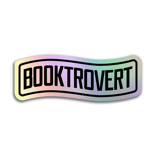 Booktrovert Holographic Vinyl Sticker Waterproof 3" X 1.1"
