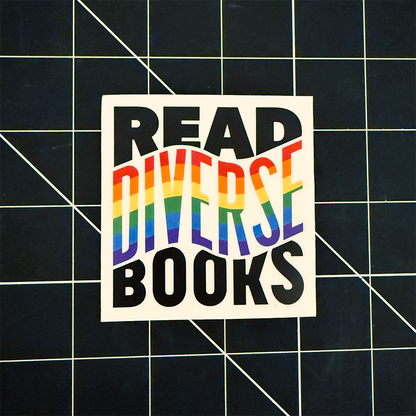 Read Diverse Books Vinyl Sticker Waterproof 2.87" X 3"