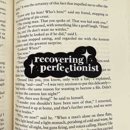 Recovering Perfectionist Vinyl Sticker Waterproof 3" X 1.29"