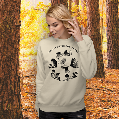 My Favorite Positions Sweatshirt - Light Version