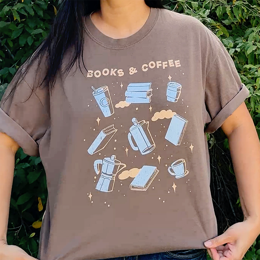 Books and Coffee T-Shirt
