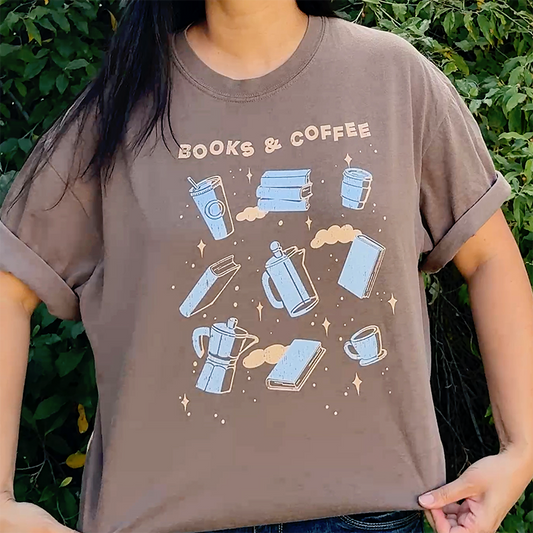 Books and Coffee T-Shirt